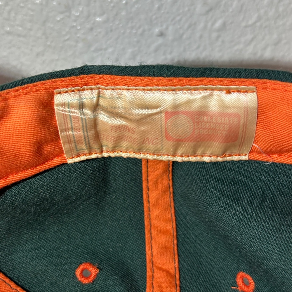 Green and Orange University of Miami Hurricanes baseball cap - Picture 6 of 7